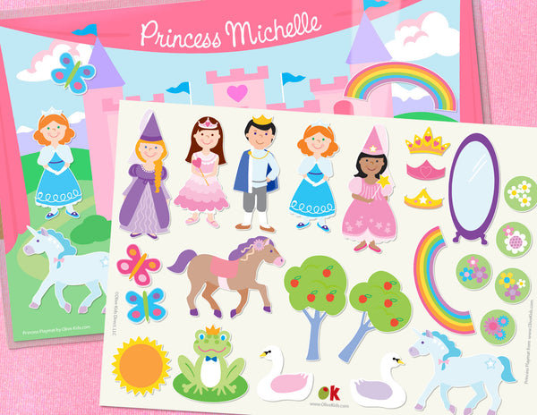 Princess Personalized Kids Playmat