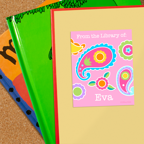 Paisley Personalized Bookplates
