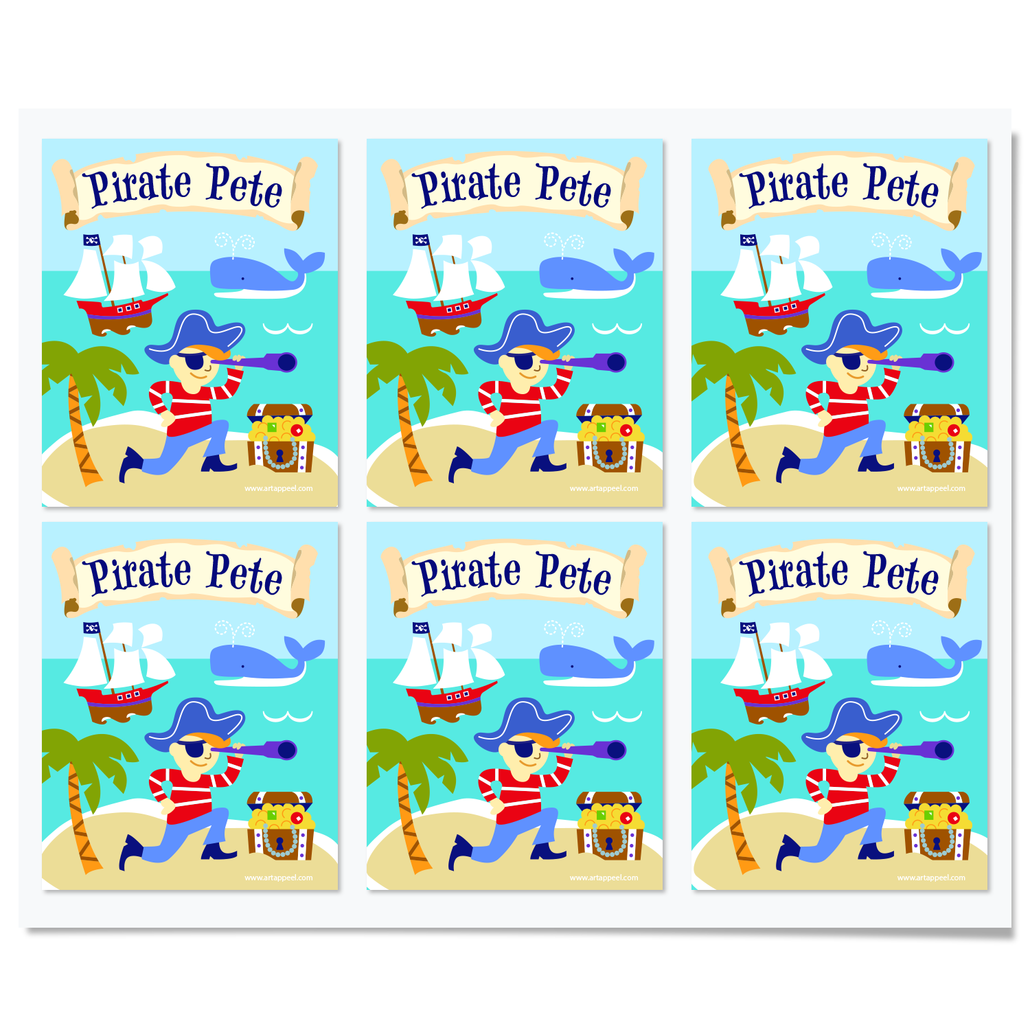 Pirates Personalized Bookplates