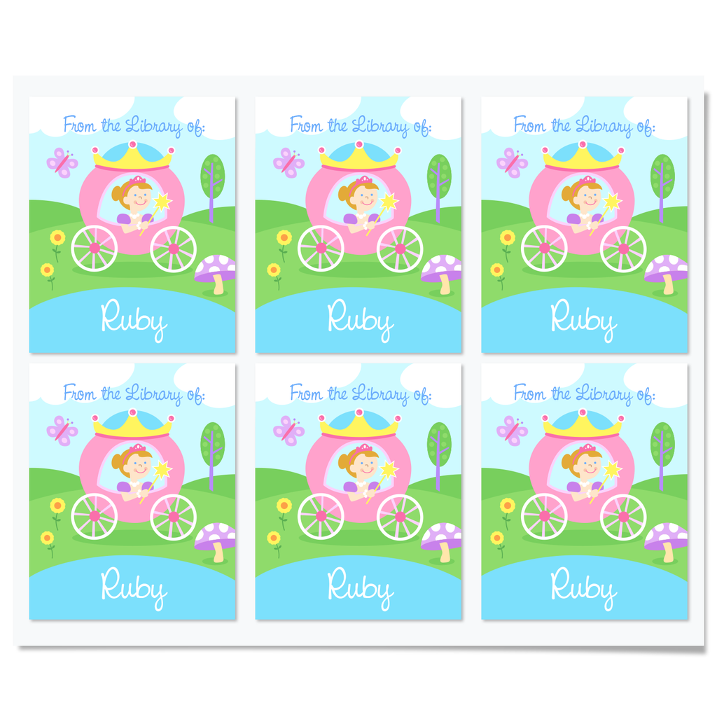 Princess Personalized Bookplates
