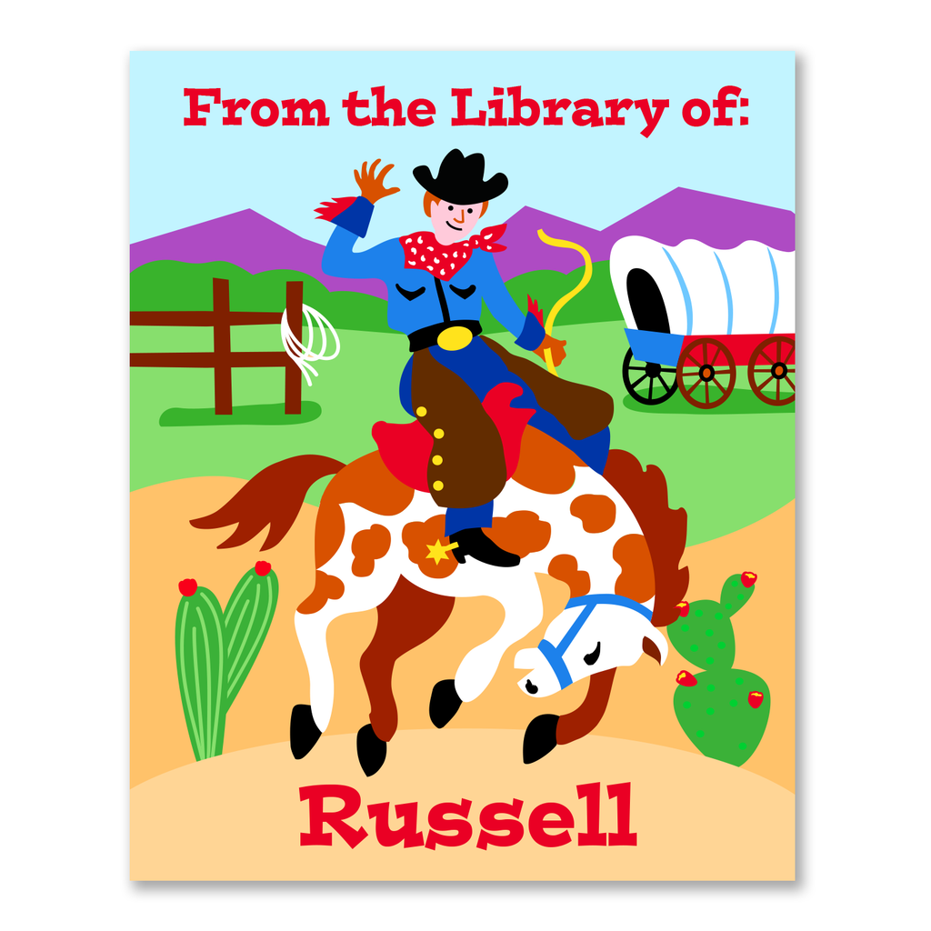 Cowboy Personalized Bookplates