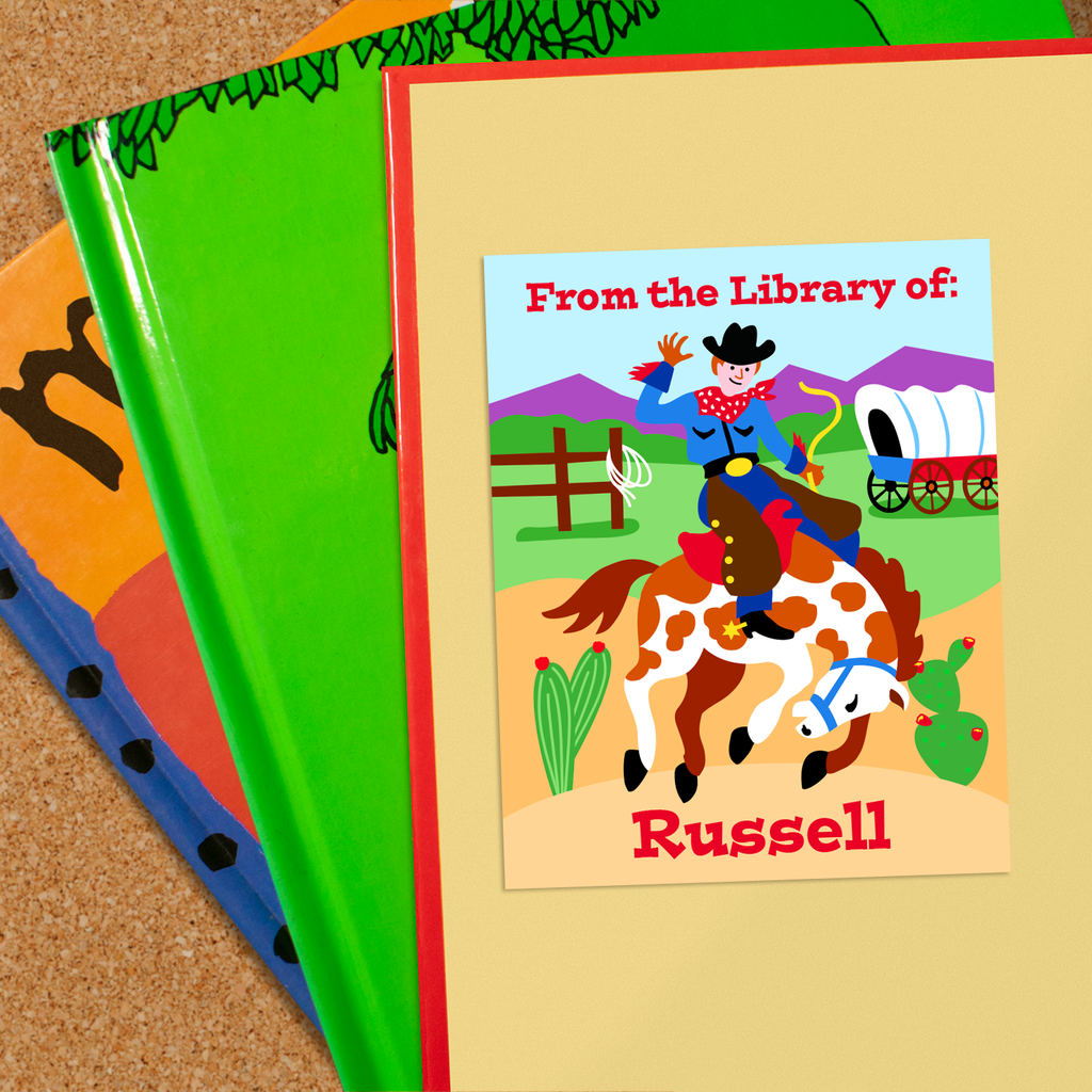 Cowboy Personalized Bookplates
