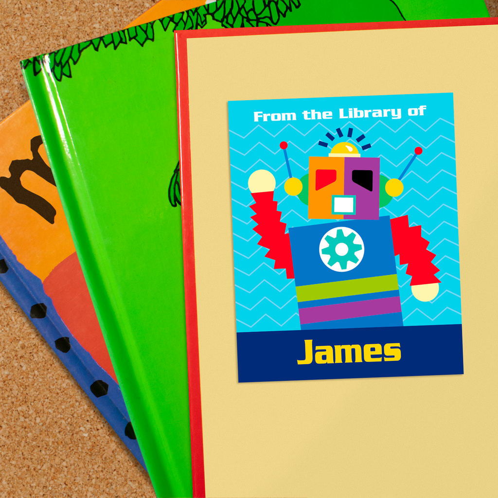 Robots Personalized Bookplates