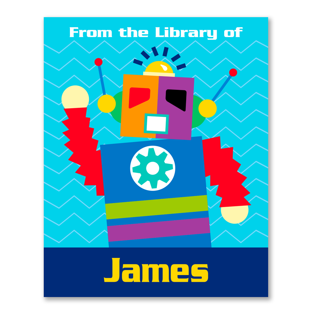 Robots Personalized Bookplates