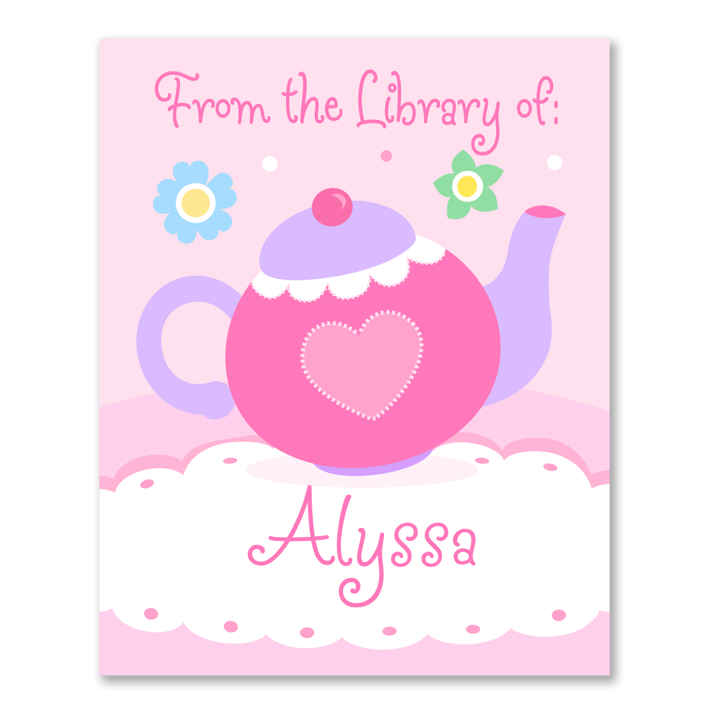 Tea Party Personalized Bookplates