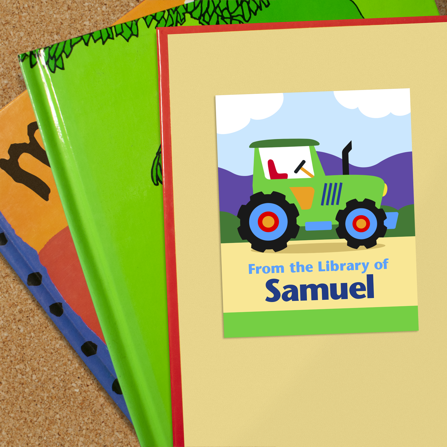 Tractors Personalized Bookplates