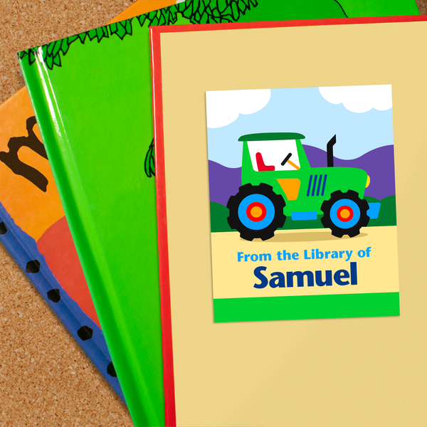 Tractors Personalized Bookplates