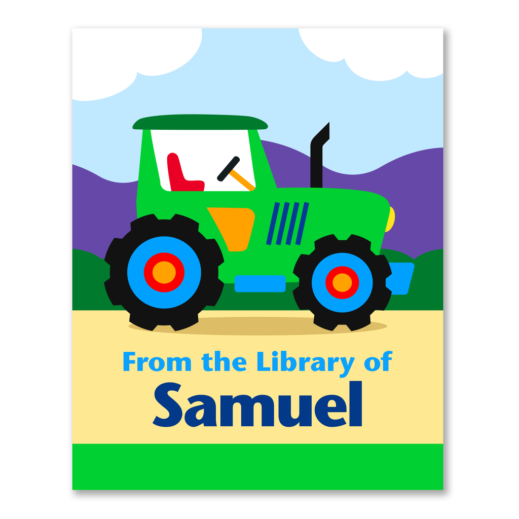 Tractors Personalized Bookplates