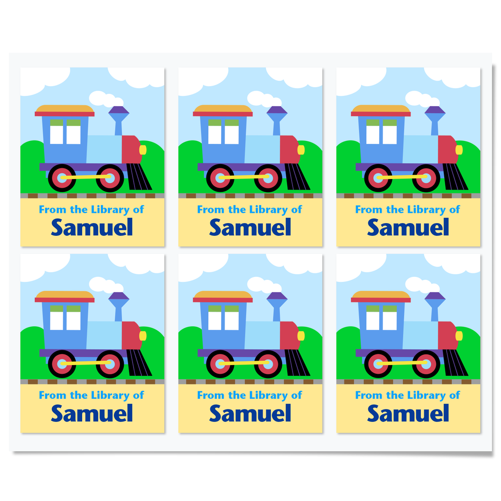 Train Personalized Bookplates