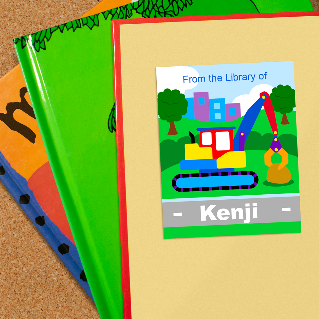 Under Construction Personalized Bookplates