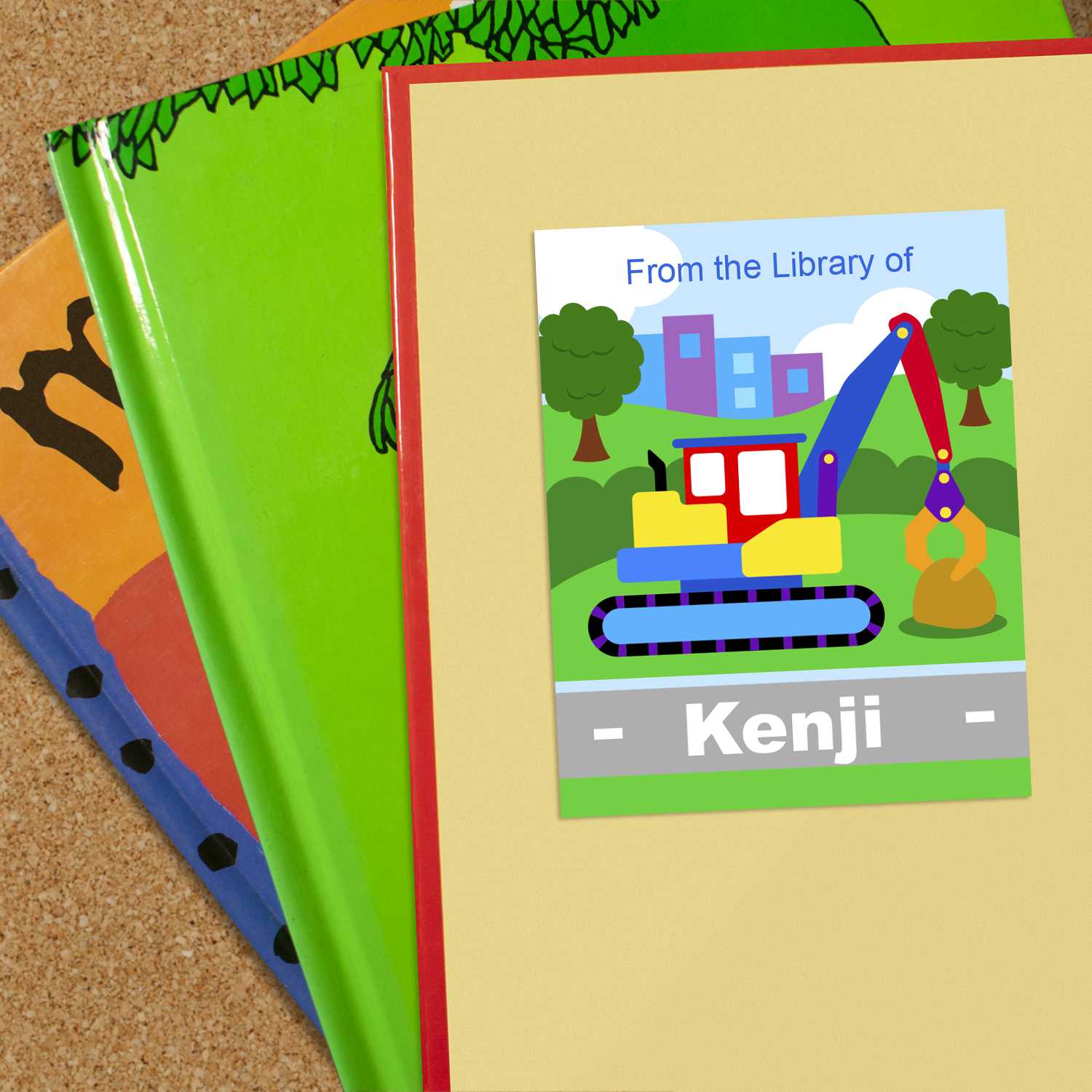 Under Construction Personalized Bookplates