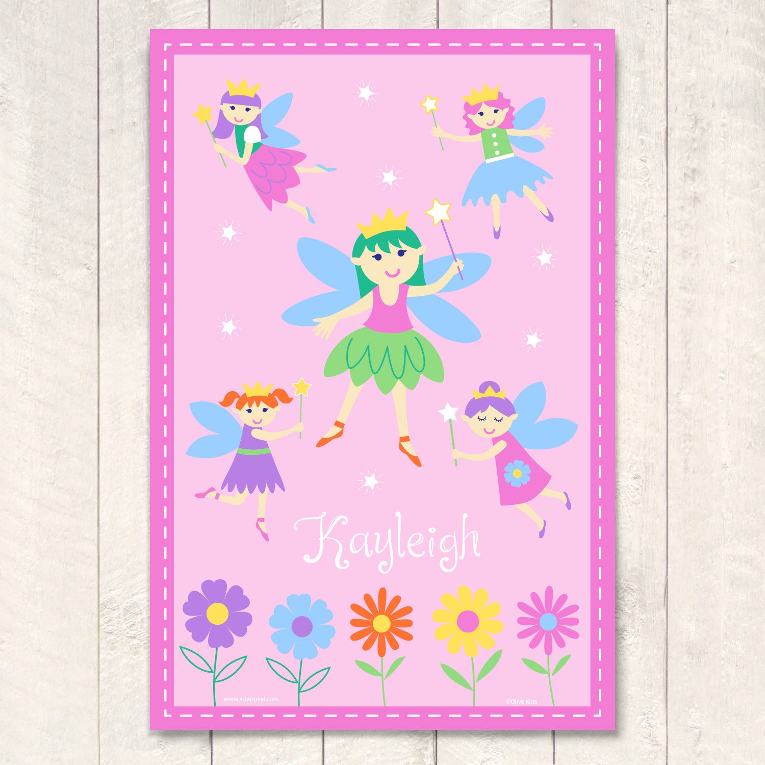 Fairy Princess Personalized Art Print