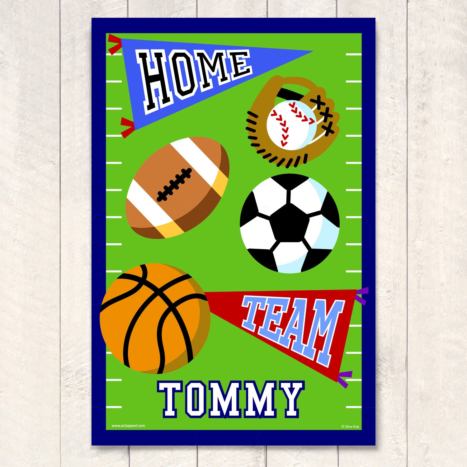 Game On Personalized Art Print
