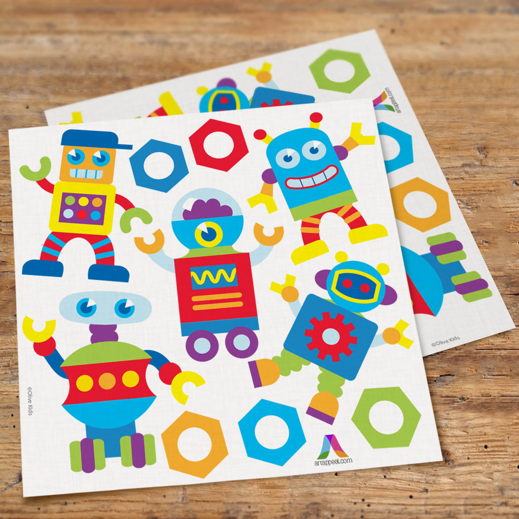 Robots Peel & Stick Wall Decal Cutouts by Olive Kids
