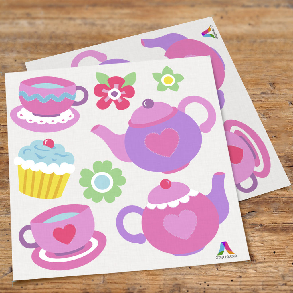 Tea Party Peel & Stick Wall Decal Cutouts by Olive Kids