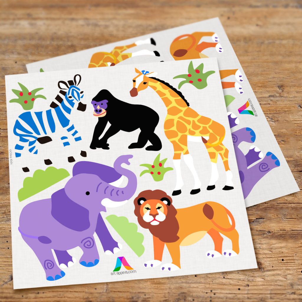 Wild Animals Peel & Stick Wall Decal Cutouts by Olive Kids