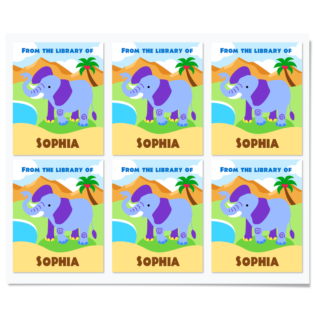 Wild Animals Personalized Bookplates