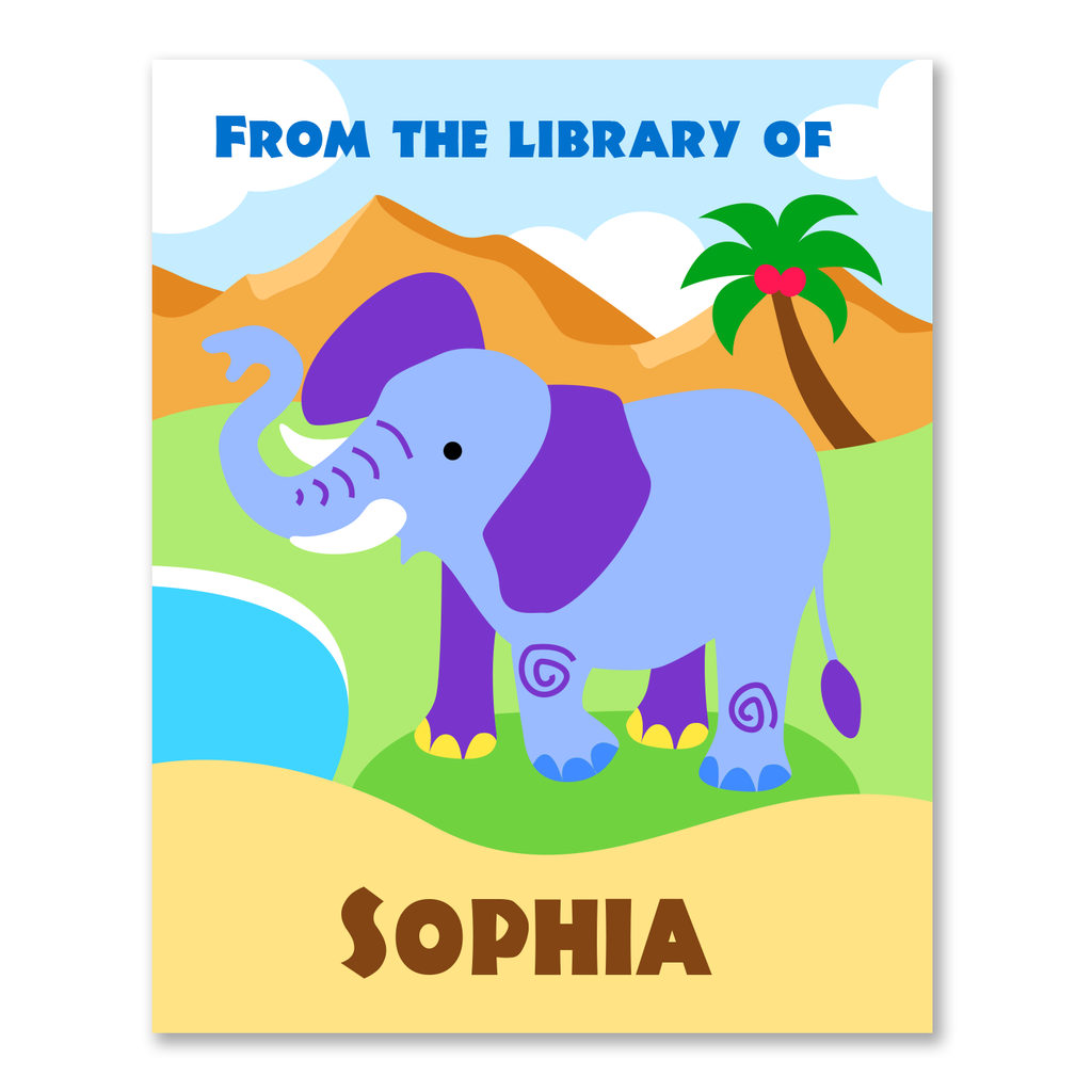 Wild Animals Personalized Bookplates