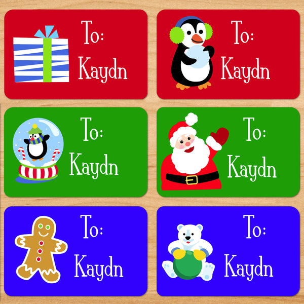 Personalized Classic Christmas Gift Tags