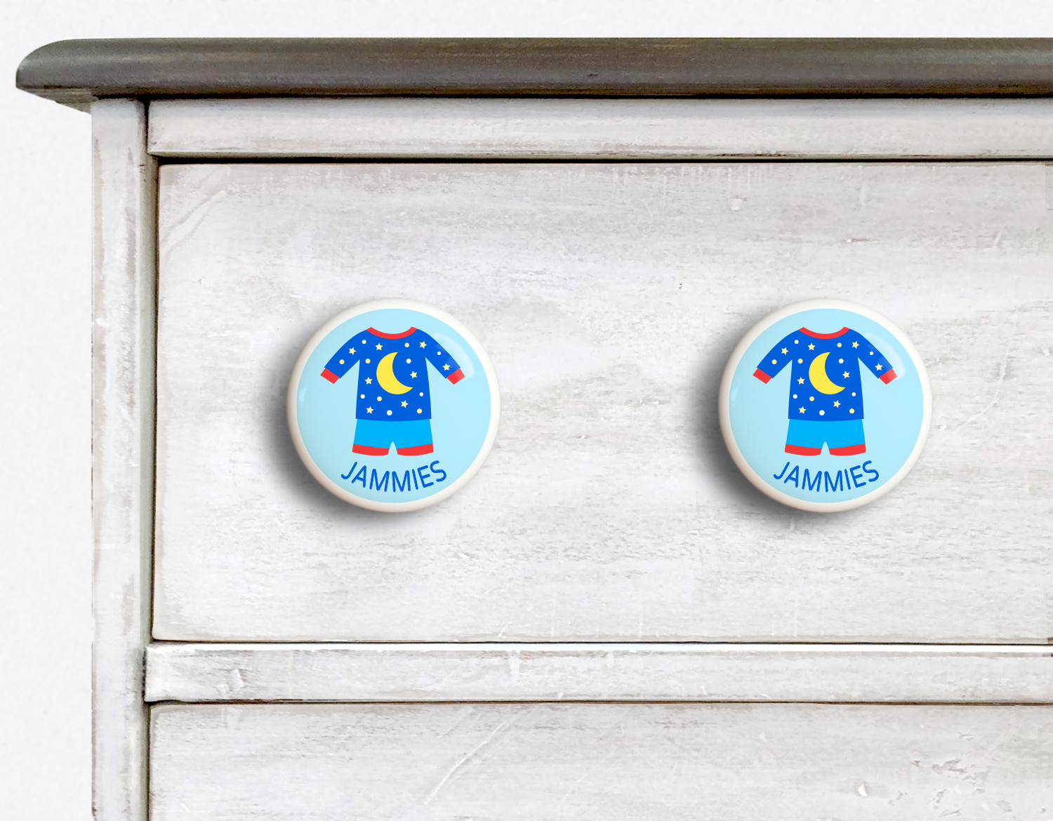 Dresserz Boy's Pajamas Drawer Knobs - Set of 2