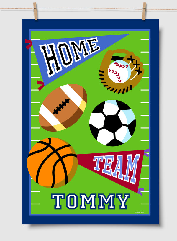 Game On Personalized Art Print